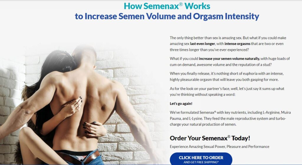 semenax increased size